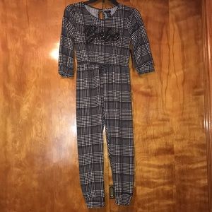 Bebe Girls Jumpsuit Romper One Piece NWT Girls Size Medium 10/12